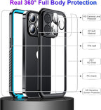 Temdan Compatible with iPhone 14 Pro Max Case Waterproof, Built-in Screen & - Image 4