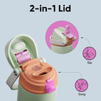 Insulated Water Bottle with Straw - Image 3