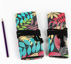 Funny live 24/36/48/72 Slots Colored Pencil Wrap Roll up Pen Holder Case - Image 4