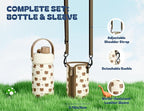 12 oz Kids Stainless Steel Water Bottle: 2-in-1 Straw Spout Lid, Easy Clean - Image 3