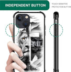 for iPhone 14 Plus Case, Lion Cross Jesus Christ Dove Pattern Made of Soft - Image 5