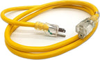 6 ft Short Outdoor Extension Cord Waterproof - Image 6