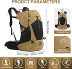 IX INOXTO Hiking Backpack, 26L/40L Waterproof Hiking Daypack - Image 2