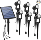 APONUO Metal Outdoor Solar Landscape Lights Solar Lights Outdoor Waterproof by APONUO