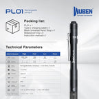 WUBEN PL01 Pen Light, 650 Lumens Pocket EDC Flashlight Rechargeable, Bright LED - Image 9