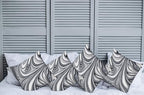 Ambesonne Abstract Throw Pillow Cushion Case Pack of 4, Mix of White and Black - Image 2