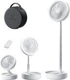 Gaiatop Portable Pedestal Fan 16000mAh Battery, Foldable Oscillating Standing by GAIATOP