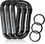 Carabiner Clip, Camping Accessories, Outdoors and Gym etc, D Shaped Spring Hook by Oupengsky