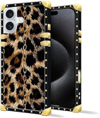 Compatible with iPhone 16 Plus Case, Seamless Gold Chain Leopard Luxury Golden - Image 3