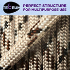 TECEUM Reflective Paracord Rope 1000 – 1000ft/200ft/100ft/50ft – 40+ Colors – - Image 8