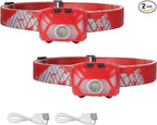 Lepro 320014 LED Rechargeable Headlamp, 2 Pack Head Lamp by Lepro