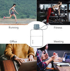 Portable Flat Water Bottle, BPA Free Reusable Tritan Plastic Travel Water - Image 5