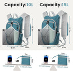 Small Hiking Backpack 10L-Lightweight Packable Foldable Backpack - Image 5