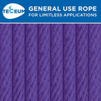 TECEUM Cotton Rope 3/16” – 100 FT – Strong All-Purpose Braided Rope – Natural - Image 9