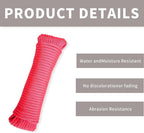 Paracord Rope, Reflective III Parachute Cord 7 Strand Core 550lb, 50ft Pink - Image 2