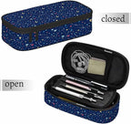 Galaxy Pencil Case Organizer Constellation Space Bright Stars Purple Stationery - Image 7
