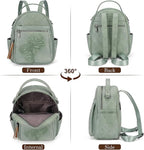 Mini Backpack Purse for Women, Embossed Vegan Leather Small Backpack Fashion - Image 5