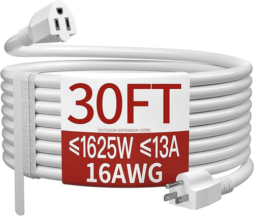 16/3 13A 125V 1625W 30 FT Outdoor Extension Cord Waterproof, Weatherproof & by Skrizcable
