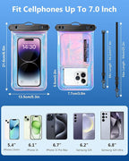 IP68 Large Floating Waterproof Phone Pouch, Water Proof Cell Phone Dry Bag - Image 3