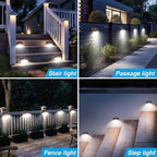 Peasur 6 Packs Solar Outdoor Lights Motion Sensor Solar Security Lights - Image 5