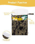 ALVABABY 2pcs Superior Waterproof Wet Dry Bags, ReusableTwo Zippered Pockets - Image 3