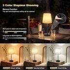 Wowag Cordless Table Lamp, 5000mAh Rechargeable Battery Operated Desk Lamp - Image 2
