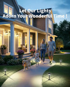 Solar Pathway Lights 12 Pack Mini Outdoor 3000K Bright Auto On/Off Solar Garden - Image 2