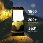 Lepro 1500LM Battery Powered LED Camping Lantern, Waterproof Tent Light - Image 3