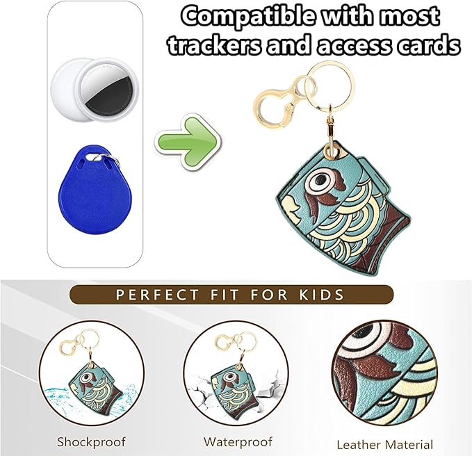 BORKUANA Leather Keychain Holder Case Compatible - Image 4