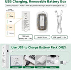 HXWEIYE Rechargeable Fairy Lights Battery Operated, DIY Timer & 8 Modes - Image 6