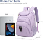 Boavan Laptop Backpack for women, 15.6inch Laptop Bag - Image 3