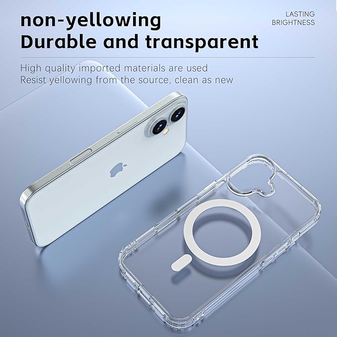 Magnetic Designed for iPhone 16 Case Clear - Image 2