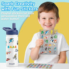baab 18oz Kids Water Bottle, Insulated Water Bottle - Image 6