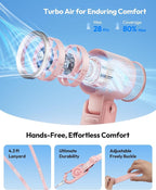 Gaiatop Portable Handheld Turbo Fan, 15 Hrs Cooling, 180° Foldable 4-in-1 Hand - Image 7