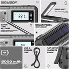 Emergency Weather Radio 5000mAh - Image 6