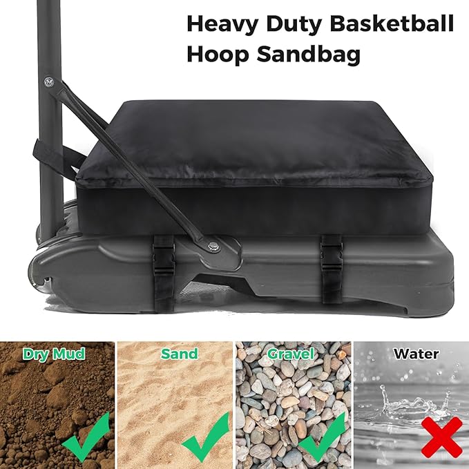 Aimosen Basketball Hoop Sandbag- Heavy Duty Weighted Base Anchor - Image 4