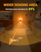 Lyridz Amber Night Light with Motion Sensor, 1-150LM Dimmable Plug-in - Image 3