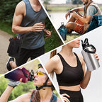 64 oz Insulated Water Bottle Stainless Steel - Image 8