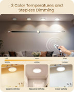 4 Pack Rechargeable Motion Sensor Ceiling Lights - Image 4