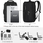 MATEIN Travel Laptop Backpack, Flight Approved Carry on Backpack Shoe - Image 2