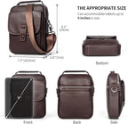 Augus Leather Small Messenger Bag - Image 7