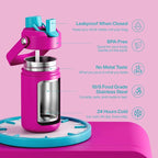 ENCOOL Kids Insulated Water Bottle - 12oz Stainless Steel Water Bottle with - Image 6