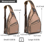 AMJ Crossbody Sling Bag Men Women, Casual Shoulder Backpack, Chest Daypack - Image 2