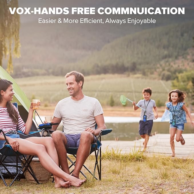 Wishouse Walkie Talkies for Adults Long Range-Rechargeable 4 Pack 2 Way Radios - Image 6