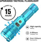 Flashlights High Lumens Rechargeable, 000LM LED Super Bright Flash Light - Image 4