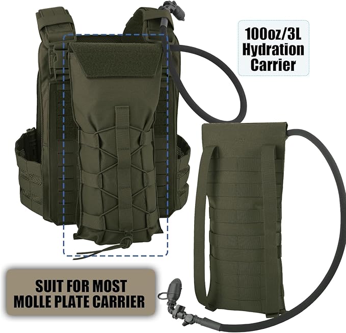 PETAC GEAR 1.5L / 3L Tactical Hydration Pack，Molle Carrier Pouch - Image 2