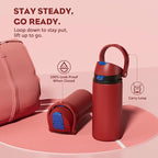 POWCAN 18 oz Steel Water Bottle: 2-in-1 Push-Button Spout & Flip Straw - Image 4