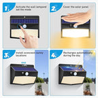 Peasur Solar Outdoor Lights, Motion Sensor Security Lights - Image 5