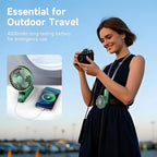 Portable Handheld Fan, 180° Foldable Personal Fan, USB Rechargeable Mini Hand - Image 4