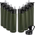 HASLE OUTFITTERS Insulated Water Bottle 22 oz Double Wall Stainless Steel Water by HASLEOUTFITTERS